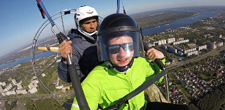 Полёт с инструктором на параплане с мотором