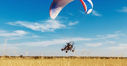 Полёт с инструктором на мотопараплане 
