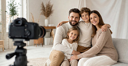 Семейная фотосессия в студии