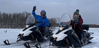 Катание на снегоходах