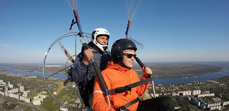 Полёт с инструктором на параплане с мотором